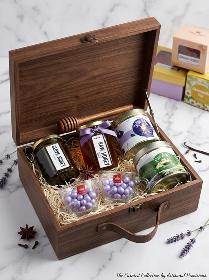 Younglyf Essential Elixirs Wellness Gift Hamper – Premium Artisanal Honey & Herbal Tea Set