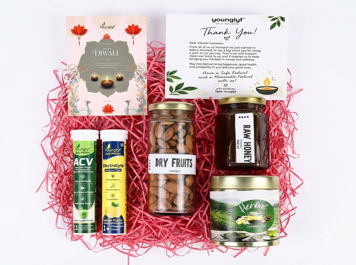 Younglyf Premium Diwali Wellness Gift Hamper – The Ultimate Health & Glow Bundle