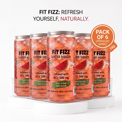 FitFizz WaterMelon Multivitamin Drink Infused with ACV.
