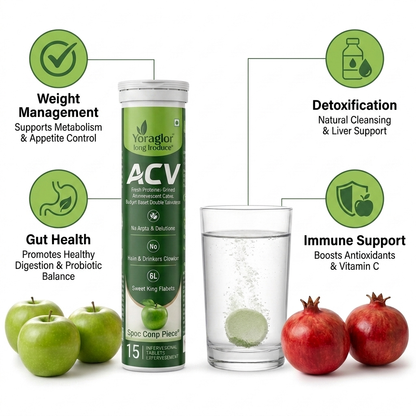 Younglyf ACV Effervescent Tablets (15 Count) – Green Apple